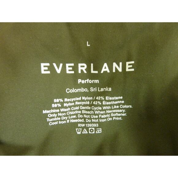 Everlane The Perform Square-neck Unitard Bodysuit Jumpsuit Green L - Picture 5 of 5